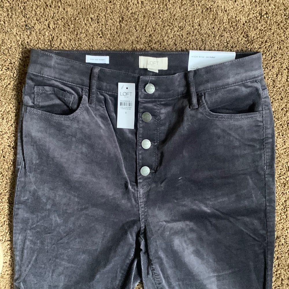 LOFT High Rise Skinny Corduroy Skinny Jeans